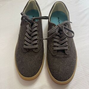 Seavees Hermosa Plimsoll Grayers Brown Wool Flannel Sneakers Men’s Sz 9.5 9 1/2